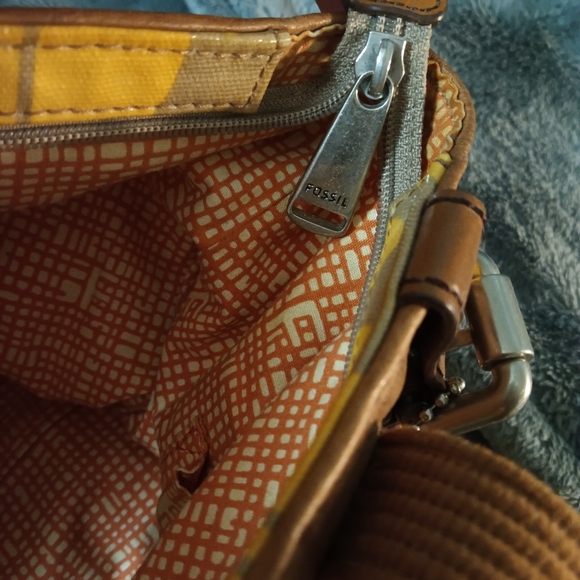 Fossil Yellow and Brown Ladybug Tote Bag - Picture 7 of 10